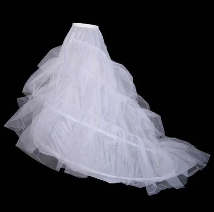 

Wholesale 170cm Long Train Petticoat Slim Wedding Dress Crinoline Bridal COS Cheap Sexy Enaguas enaguas