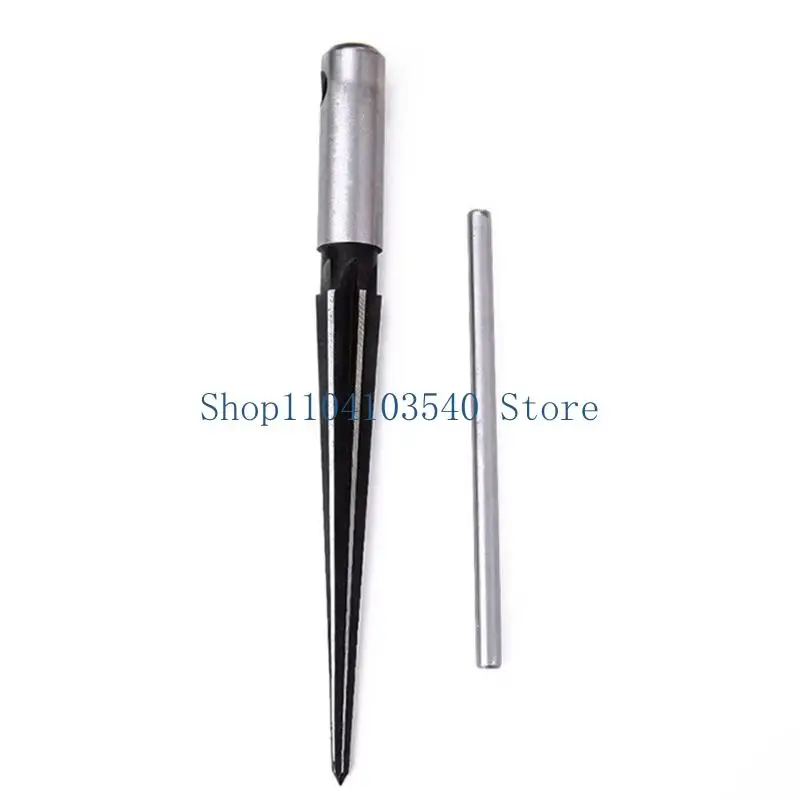 02DC Tapered Hole Reamer Round/Hexagonal Shank Chamfer Reaming Drilling Tool with T-Handle for Wood Metal Plastic Fabrication