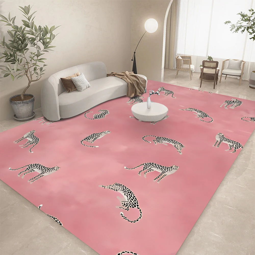 

Tribal Style Animal Print Area Rug, Durable Non-Slip Floor Mat for Living Room, Bathroom & Hallway, Modern Home Decor Carpet