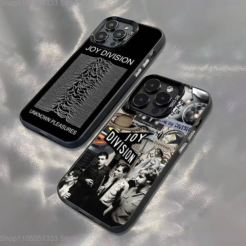 J-Joy Division Band Phone Case For iPhone 16,15,14,13,12,11,Pro,XS,Max,Plus,Mini,SE Black Candy Matte Shockproof Cover