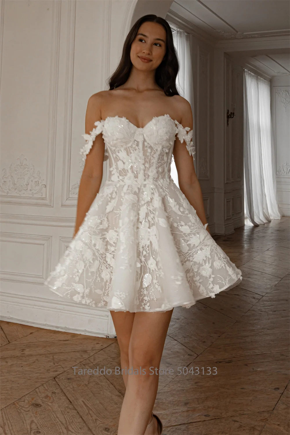Customized Detachable Spaghetti Straps Wedding Dress 2 in 1 Lace Skirt Satin Ball Gown for Bride casamento Dress