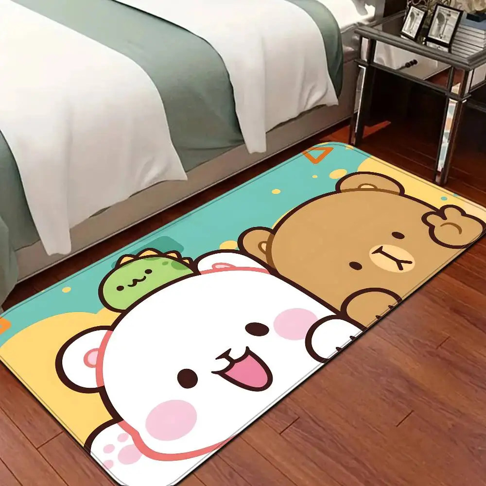 M-Mochas M-Milk Bear Floor Mat Retro Multiple Choice Living Room Kitchen Rug Non-Slip Modern Home Decor