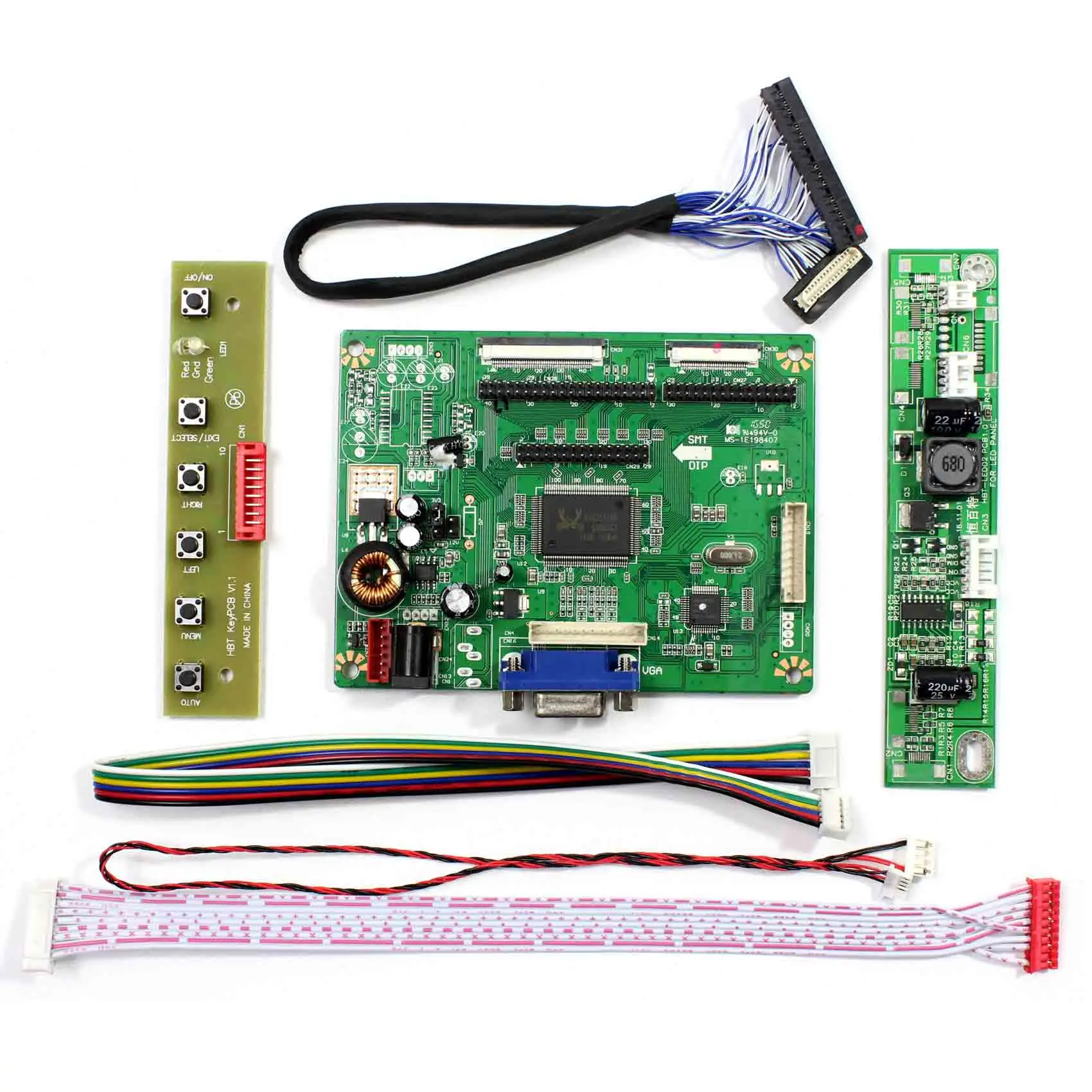 800X600 640X480 Single Board Computer Vga Lvds Driver Board Inverter Circuit Pcb Board For 8.4Inch 10.4Inch 12.1Inch Lcd Panel