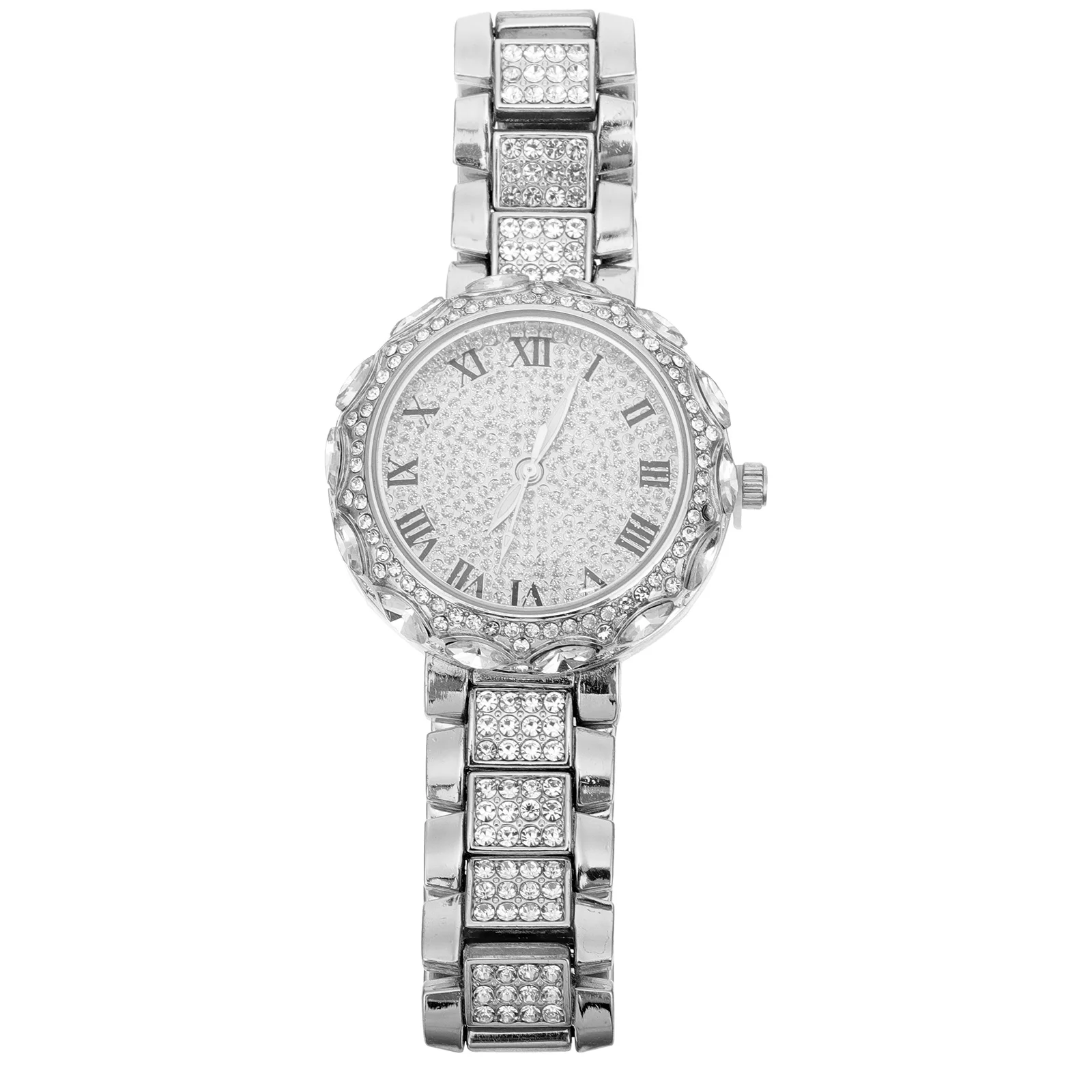 1 шт. блестящие наручные часы со стразами для женщин, элегантные часы с регулируемым ремешком для девочек, идеальный подарок на праздник, день рождения