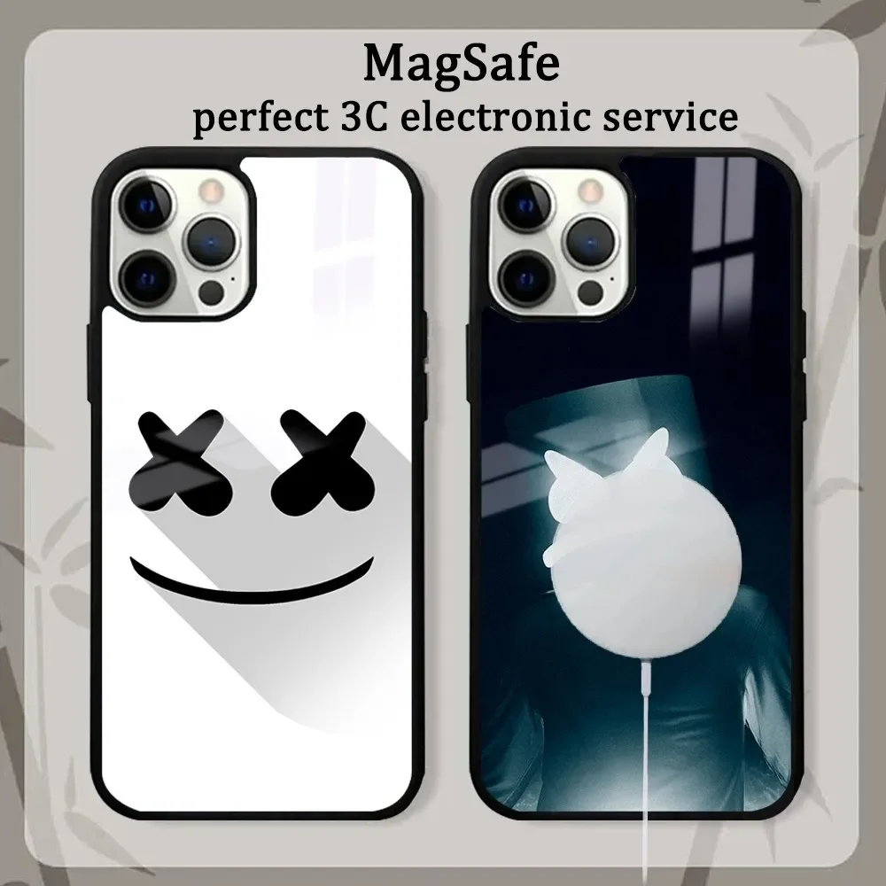 DJ M-Marshmello чехол для телефона для iPhone16 15 14 13 12 11 Pro Max Plus Mini Mirror Магнитный чехол DJ M-Marshmello чехол для телефона для iPhone16 15 14 13 12 11 Pro Max Plus Mini Mirror Магнитный чехол