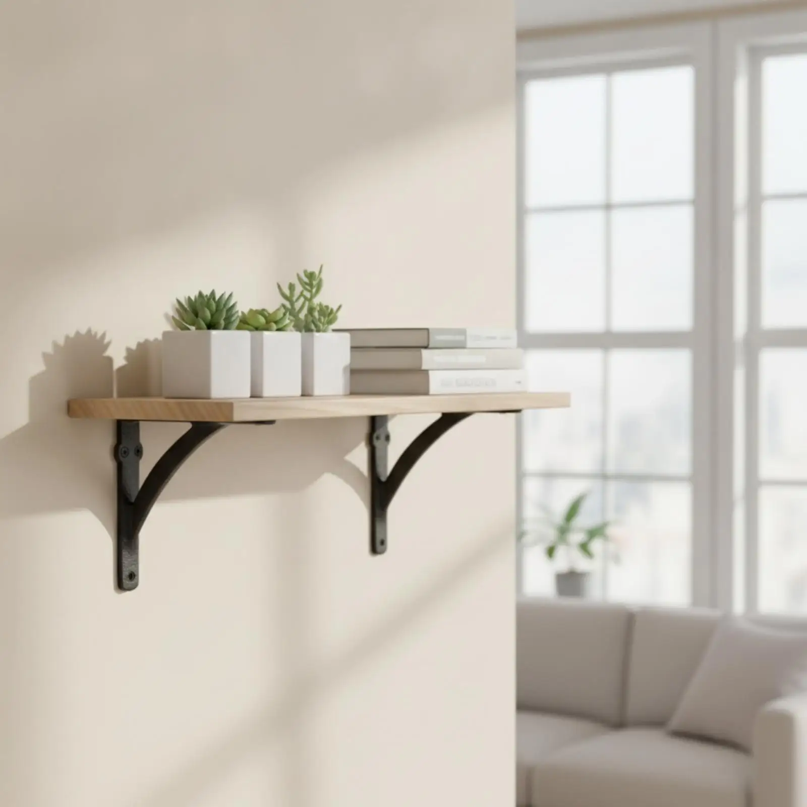 Classic Cast Iron Decorative Wall Shelf Bracket Angel Accent Robust Support for Kitchen Rustic Display Shelves