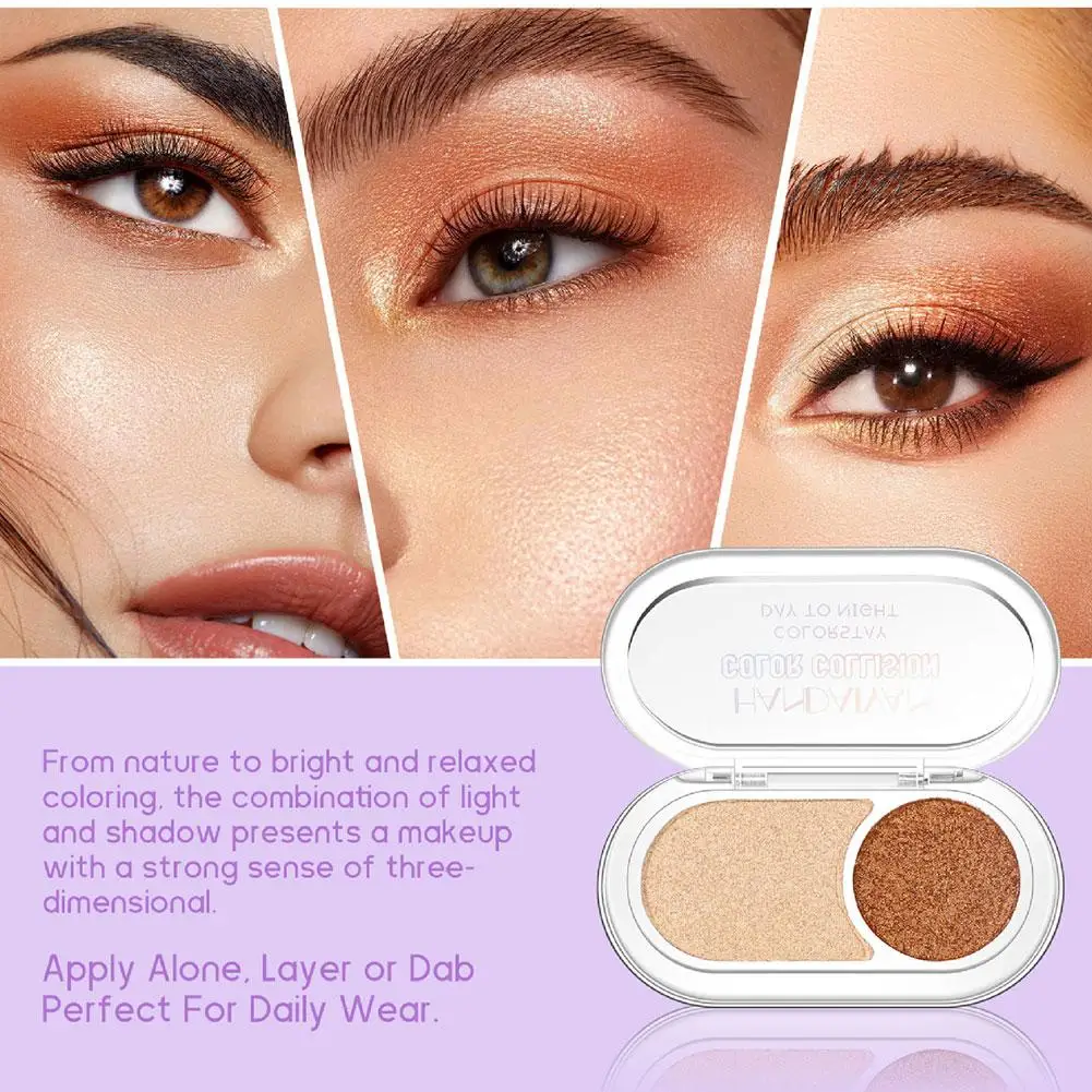 لوحة ظلال عيون لامعة مقاومة للماء ومقاومة للعرق باللون الأخضر والأزرق غير لامعة لهالوين بانك، مظهر مكياج جريء داكن