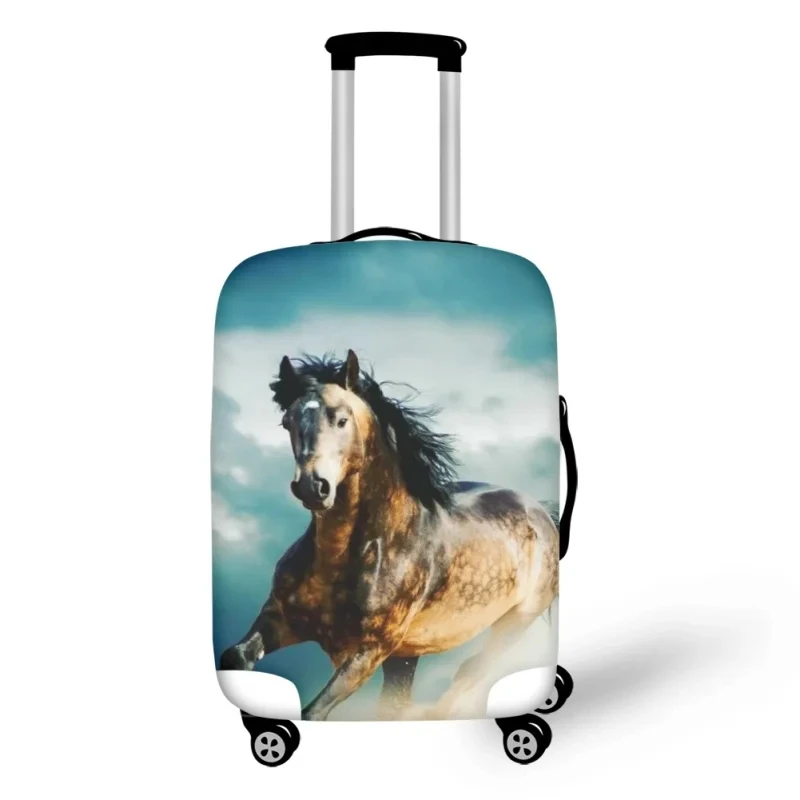 3D Horse Wild Animals Print Luggage Protective Dust Covers Elastic Waterproof 18-32 Inch Suitcase Cover Travel Accessories