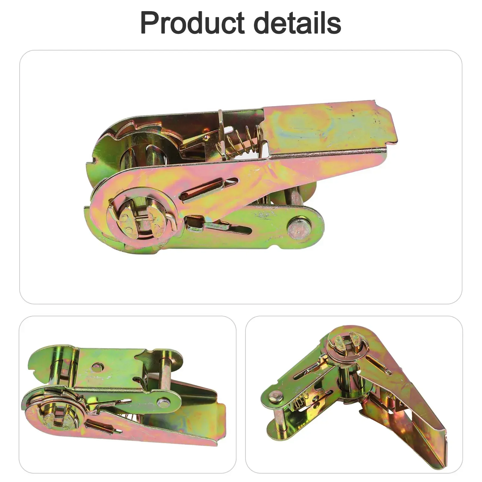 Belt Buckle Webbing Buckle 1 Inch Wide Aluminum Alloy Buckle Cargo Fixing Fixed 0.8tons For Logistics Transportation
