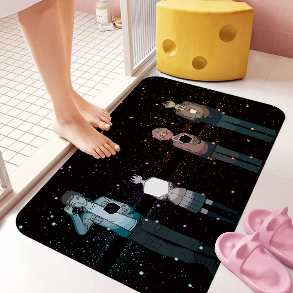 World Trigger Bathroom Mat Anti-slip Absorb Water Long Strip Cushion Bedroon Mat Hotel Decor Mat