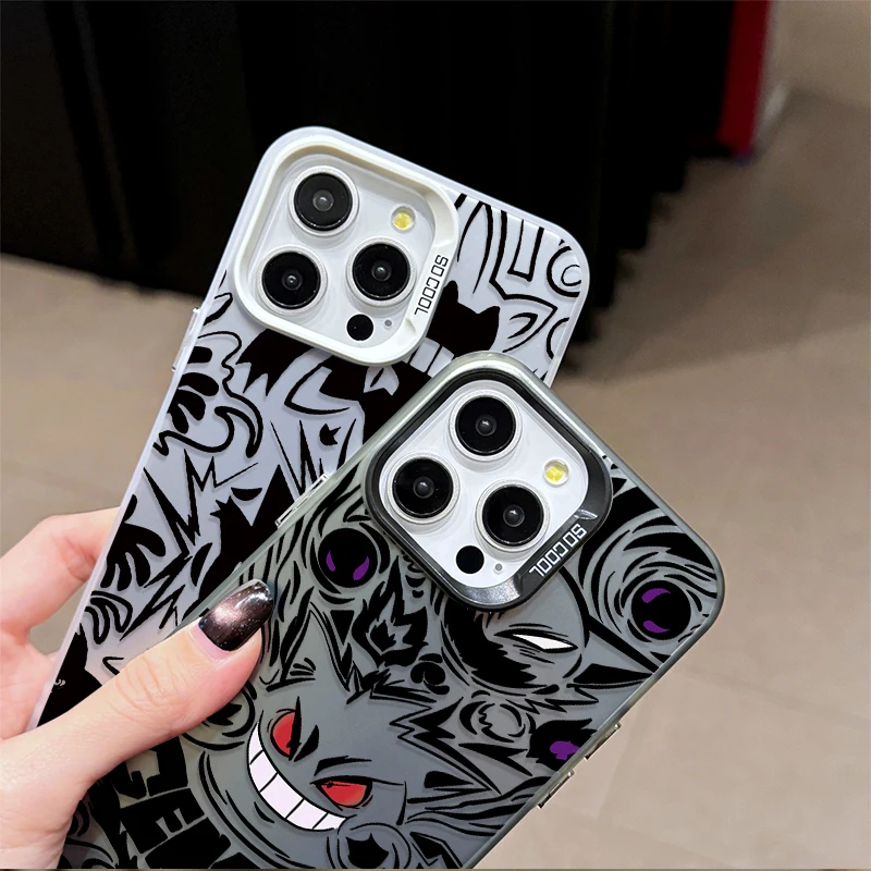 أنيمي P-Pokemon Gengar PC حافظة هاتف صلبة آيفون 17 الهواء 16 15 11 12 14 13 برو ماكس XS X XR زائد 8 7 SE 2020 غطاء مقاوم للصدمات #2