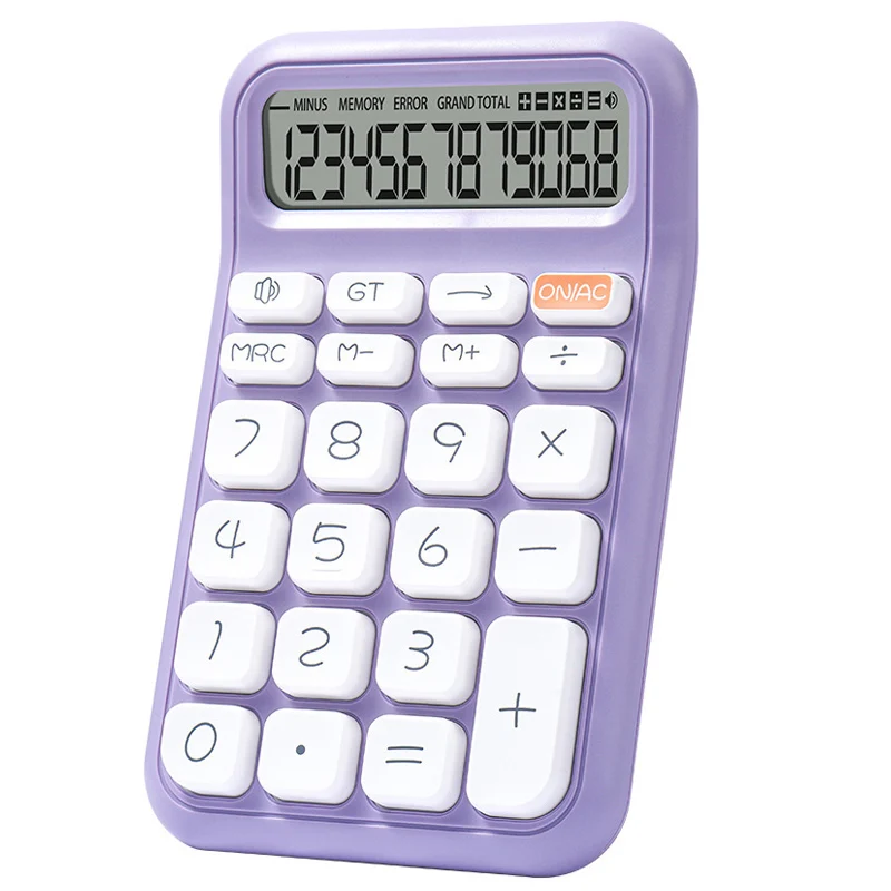 Luxmoc 12 Bit Voice Calculator Business Office Finance Accounting Handheld Pocket Miniature Sound Calculator