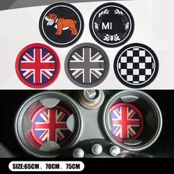 1Pcs Thicken Water Cup Bottle Mat Cup Holder Protective Rubber Pad For Mini Cooper One S JCW F54 F55 F56 F60 R50 R53 R55 R56 R61