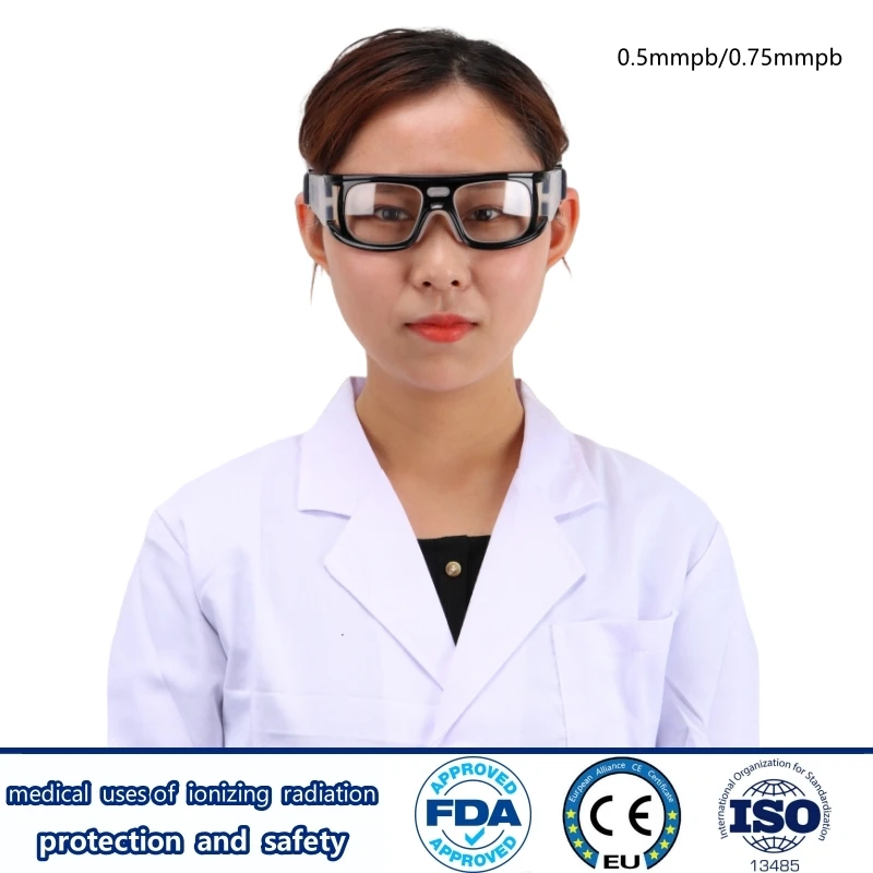 X-ray protective 0.5/0.75mmpb lead spectacles radiology department ionizing radiation protective anti falling lead glasses