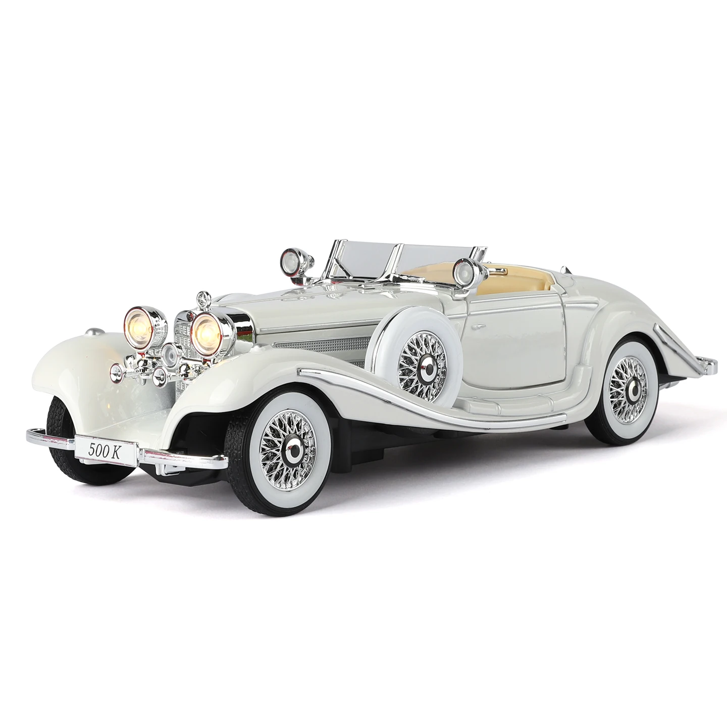 

1:24 Mercedes-Benz 500K alloy die-cast car model retro classic car adult collectible toy ornaments boy gift