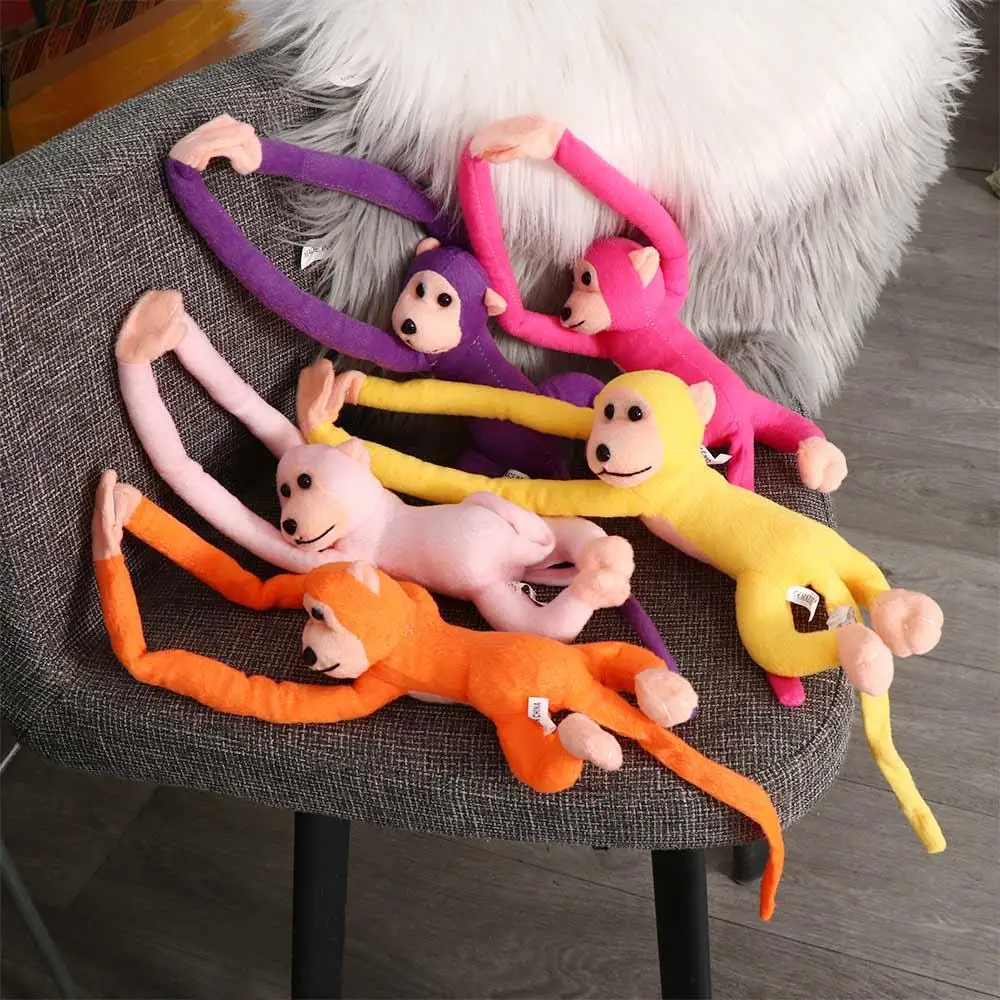 Bambole per bambini anti-collisione bambola animale braccio lungo scimmia giocattoli di peluche banana scimmia bambola scimmia peluche scimmia bambola di pezza