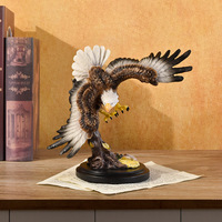 Eagle Spreading Eagle Resin Craft Ornament Eagle Spreading Eagle Wine Cabinet Entrance Desk Decorative Gift