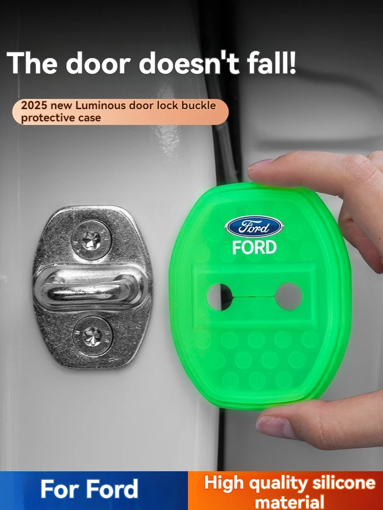 

Suitable for Ford EVOS Car Door Lock Cover Door Lock Dustproof Rust Cushioning Shock-absorbing Silicone Protective Cover