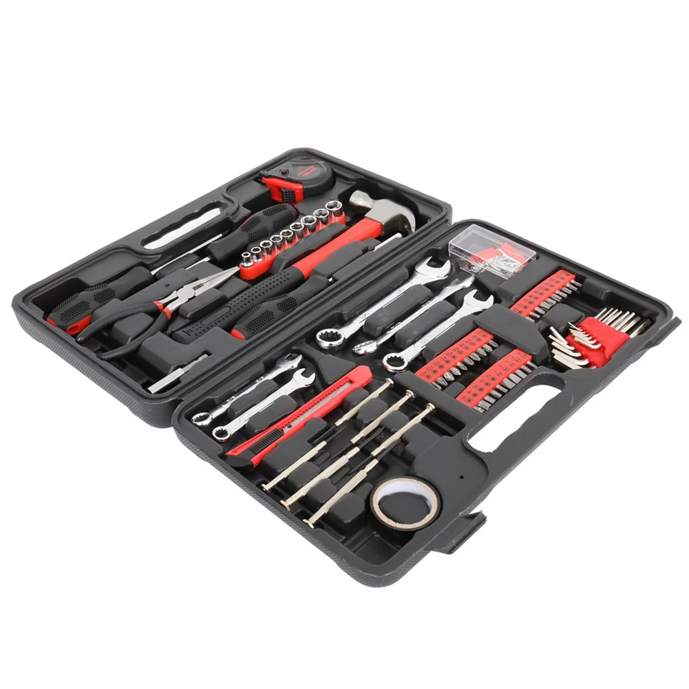 

148pcs Household Tool Set Hand Tool Kit With Storage Case Auto Repair Tool Set Dorm Room Essentials