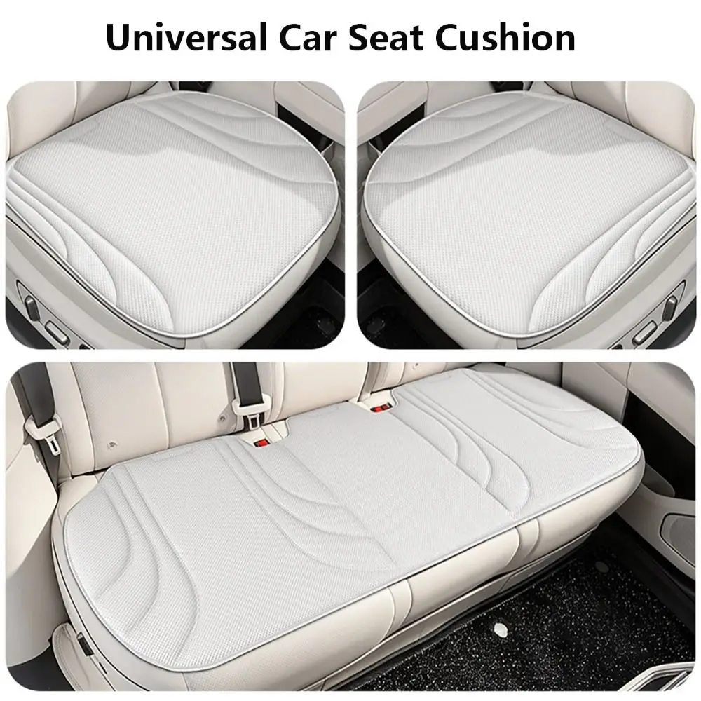 Seaweed Fiber Fabric Car Seat Cushion Anti Slip Bottom Thick Latex Filling Auto Seat Cover Breathable Material