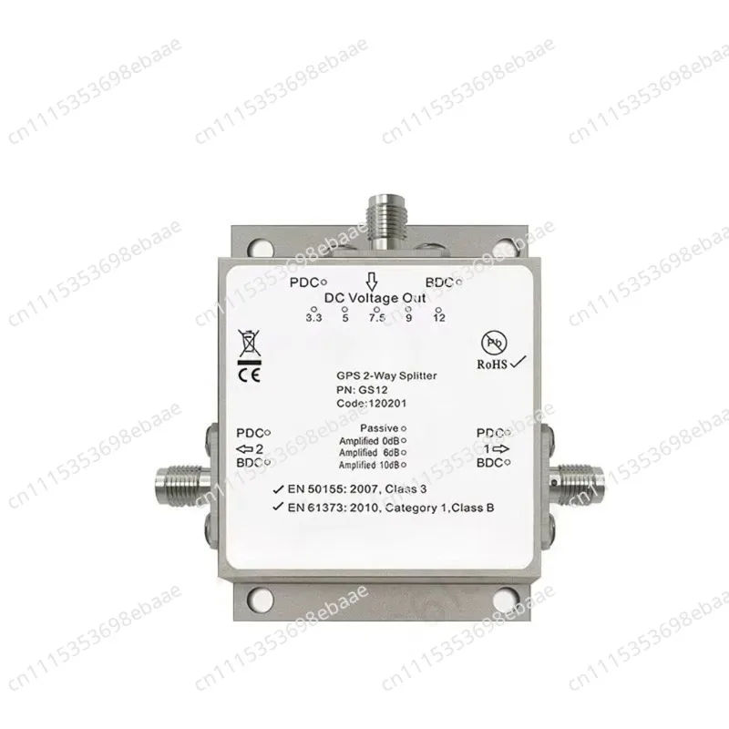 GPS/BeiDou 1-to-2 power divider, GNSS surveying and mapping dedicated high-isolation distributor GS12（No power supply）