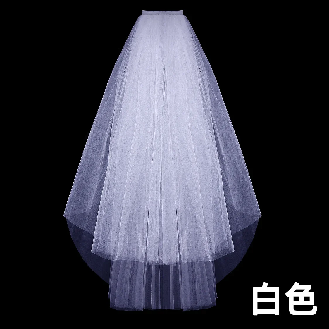 Bridal Veils Simple Short Tulle Wedding White Ivory Veil For Bride Mariage Accessories With Comb Two Layer 2023