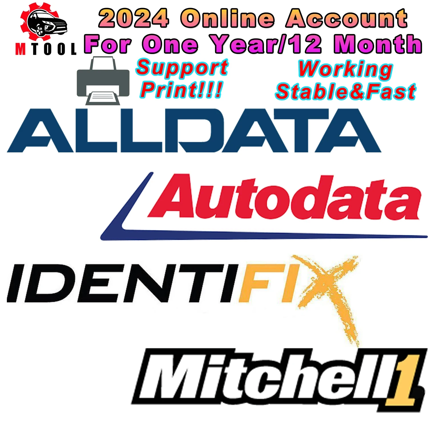 2024 Alldata Autodata Identifix Mitchell One Year Online Account Auto Repair Software Update Online All Data Auto Data Car Parts