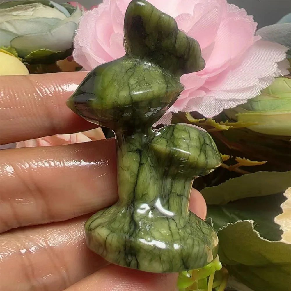 

Beauty Mushroom Crystal Carved Natural Stone Gemstone Craft Home Decoration Gift Wholesale