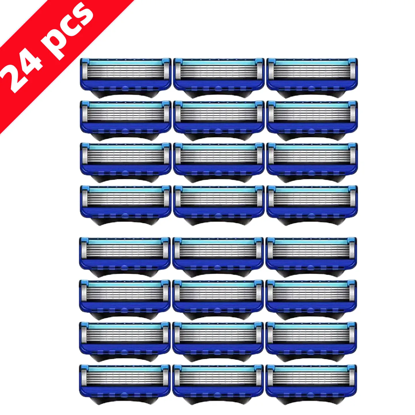 4-48PCS Manual Razor For Men Five Layers Blade Without Knife Holder Stainless Steel Razor Blades No Skin Damage Old Style Shaver image 3