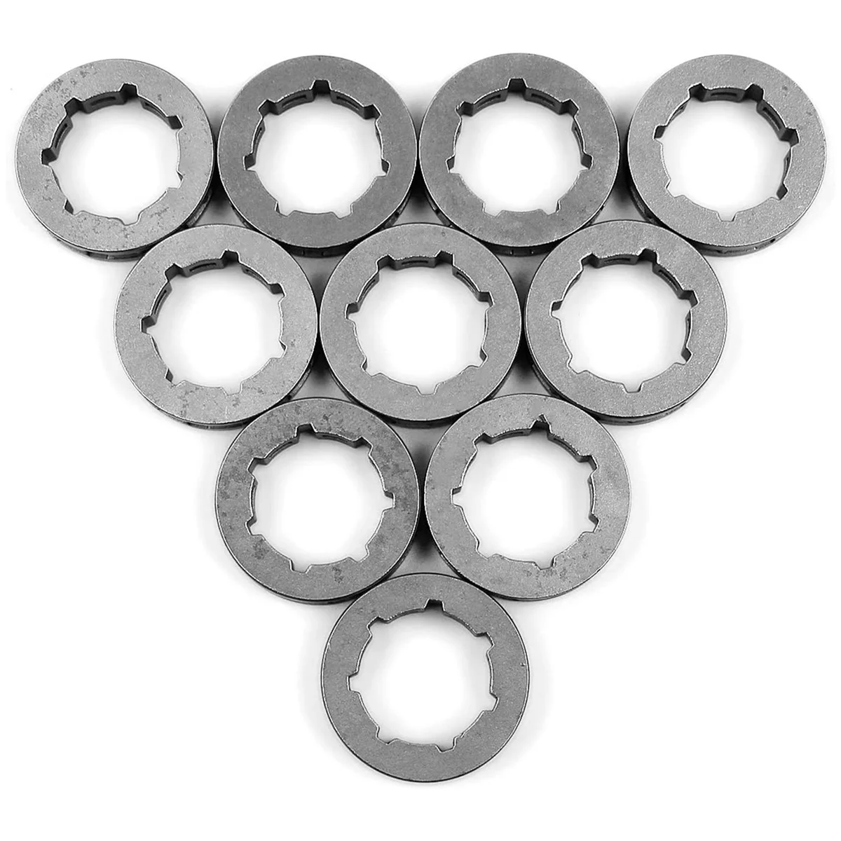 AT4110Pcs Piñón de llanta de transmisión de cadena de 3/8 pulgadas 7T 22mm para motosierra HUSQVARNA 266 268 272 280 285 288 355 362 372XP 380 385XP