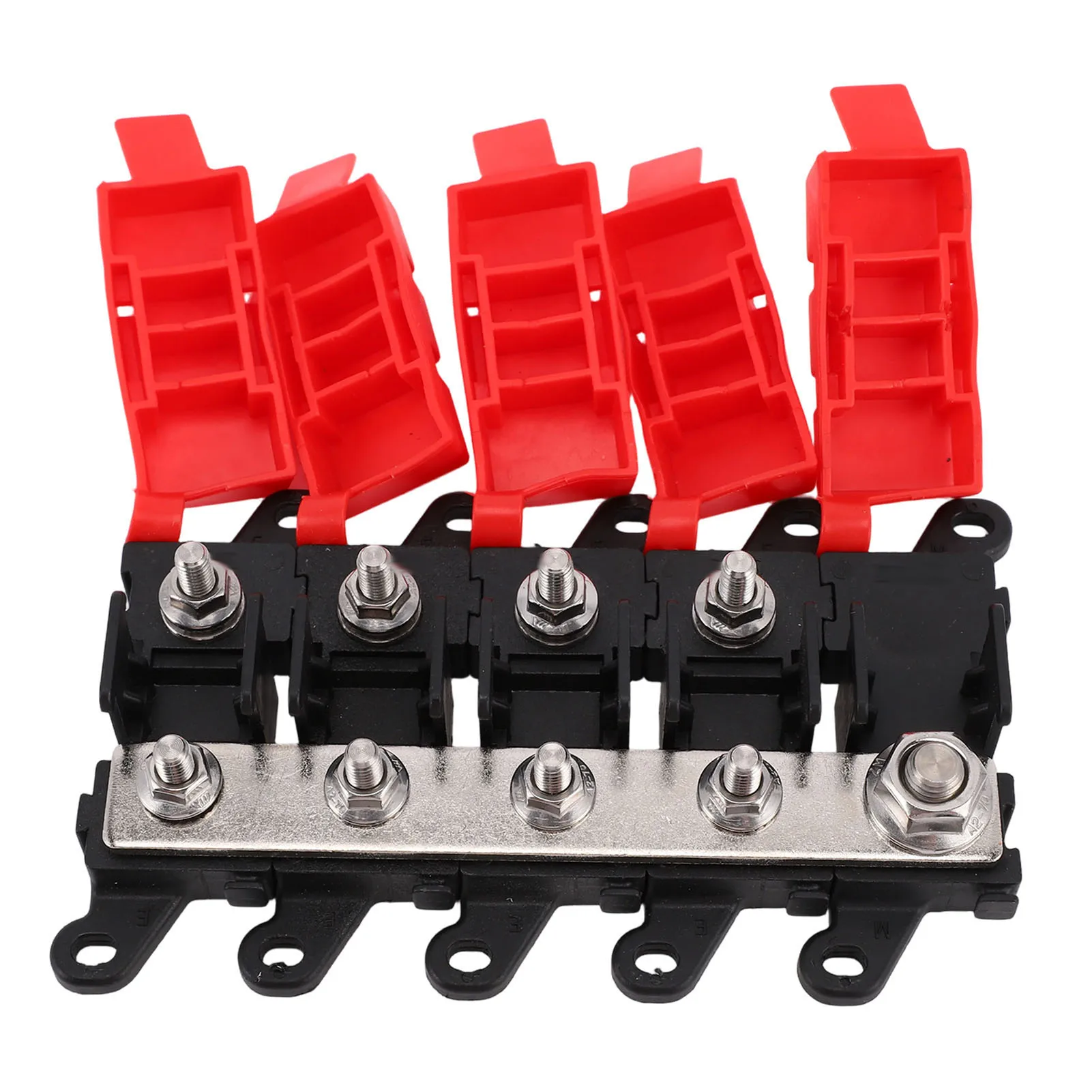 200A Fuse Holder 1 in 4 Out High Current Fuse Box for Car Boat RV Electrical Equipment