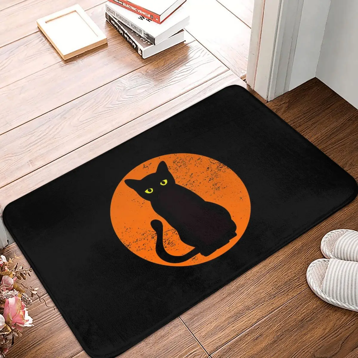 Moon Cat Doormat Rug carpet Mat Footpad Bath mat Non-slip toilet Balcony Parlor durable Washable