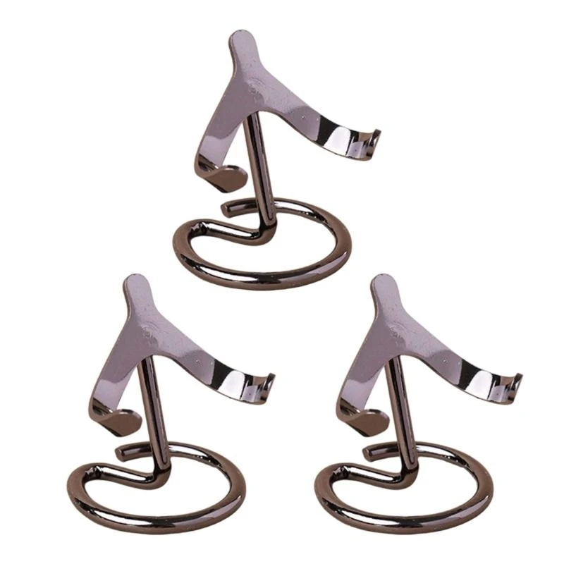 

3 Pieces Sturdy Metal Display Stand Set for Crystals Spheres Multipurpose Decorative Base for Exhibition Tabletop Use