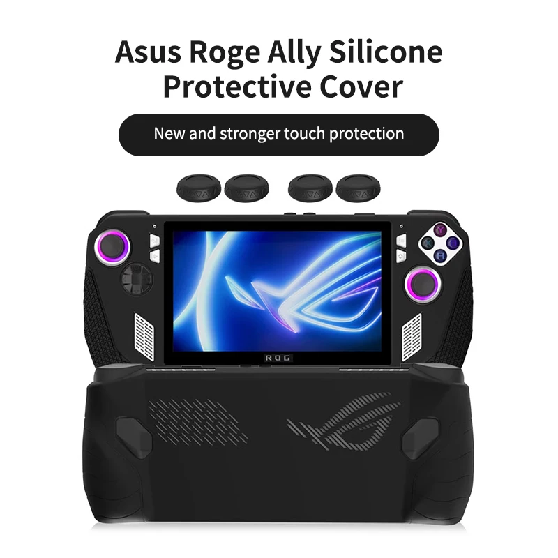 Aolion-funda de silicona suave para consola de juegos ASUS ROG Ally, antiarañazos funda protectora, accesorios de juego