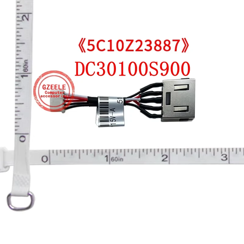 DC Power Jack with cable For Lenovo ThinkPad T15p P15v T15p Gen 1 2 3 Laptop DC-IN Charging Flex Cable DC30100S900