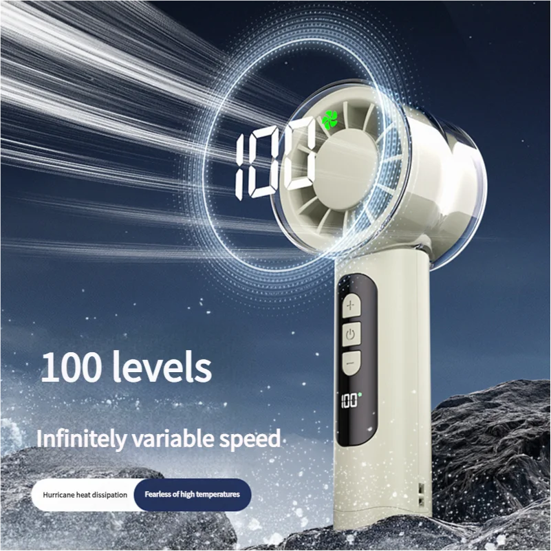 MEET SUN 2025 nuevo ventilador eléctrico de mano de alta velocidad de refrigeración Semiconductor USB portátil recargable al aire libre pequeño ventilador