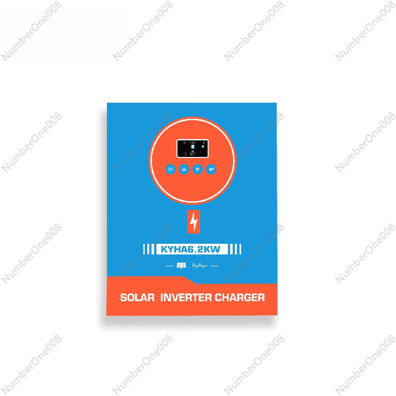 1.2kW-12.2kW Solar Inverter Controller, MPPT On/Off Grid Single Phase All-in-One for Monocrystalline Panels, Home Power System