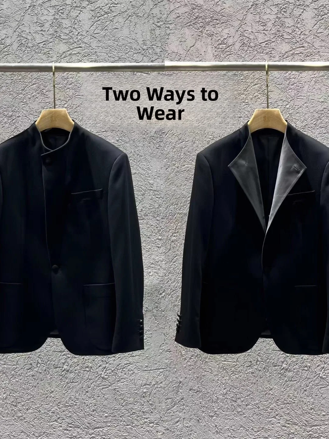 

Новый осенне-зимний итальянский люксовый модный мужской костюм с воротником-стойкой в китайском стиле, британский ретро-костюм с длинными рукавами в стиле Money Wind 2025 года