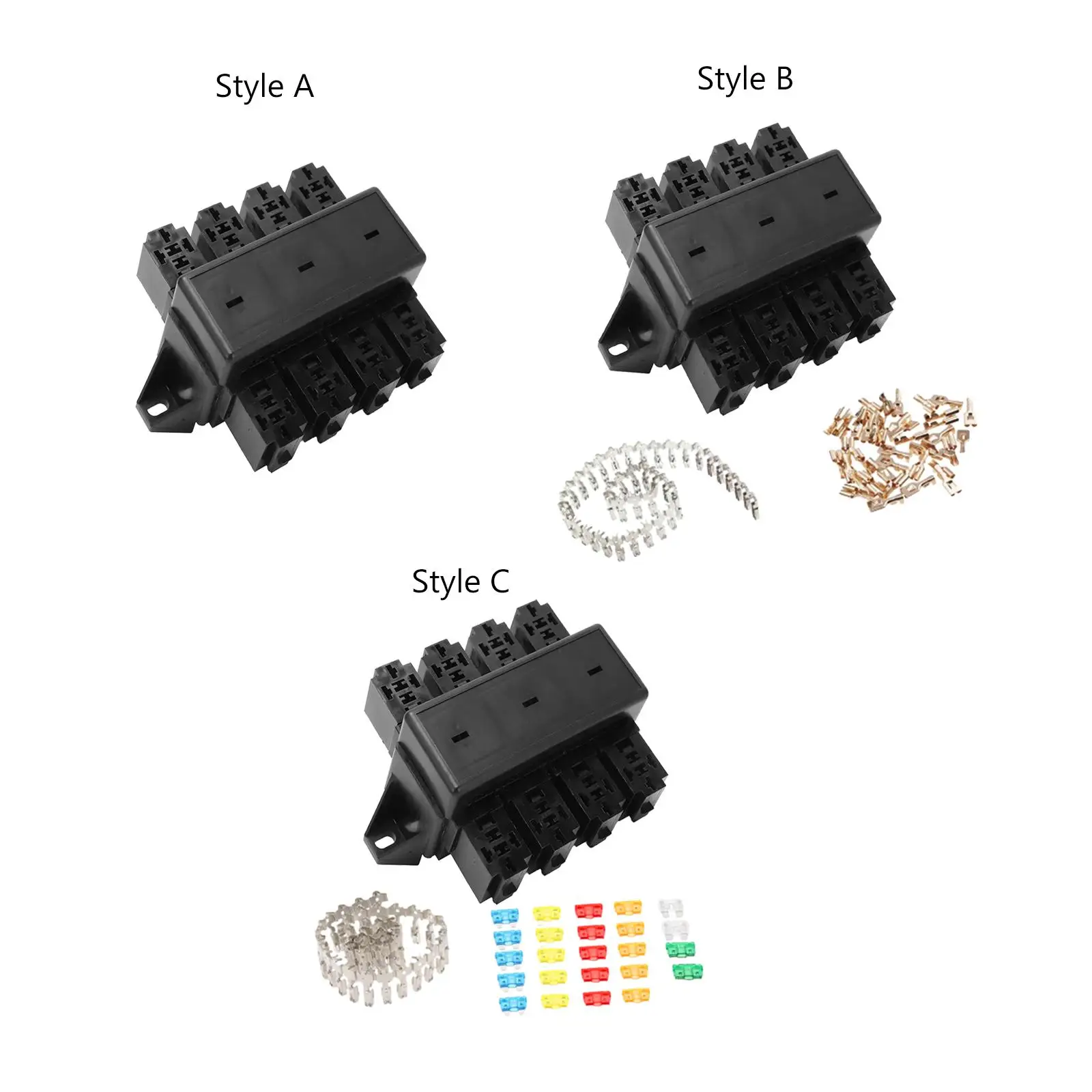 

20-контактный 20-слотовый водонепроницаемый простой в использовании аксессуар, блок предохранителей, держатель реле блока предохранителей для автомобильных лодок, грузовиков, автомобилей, автобусов