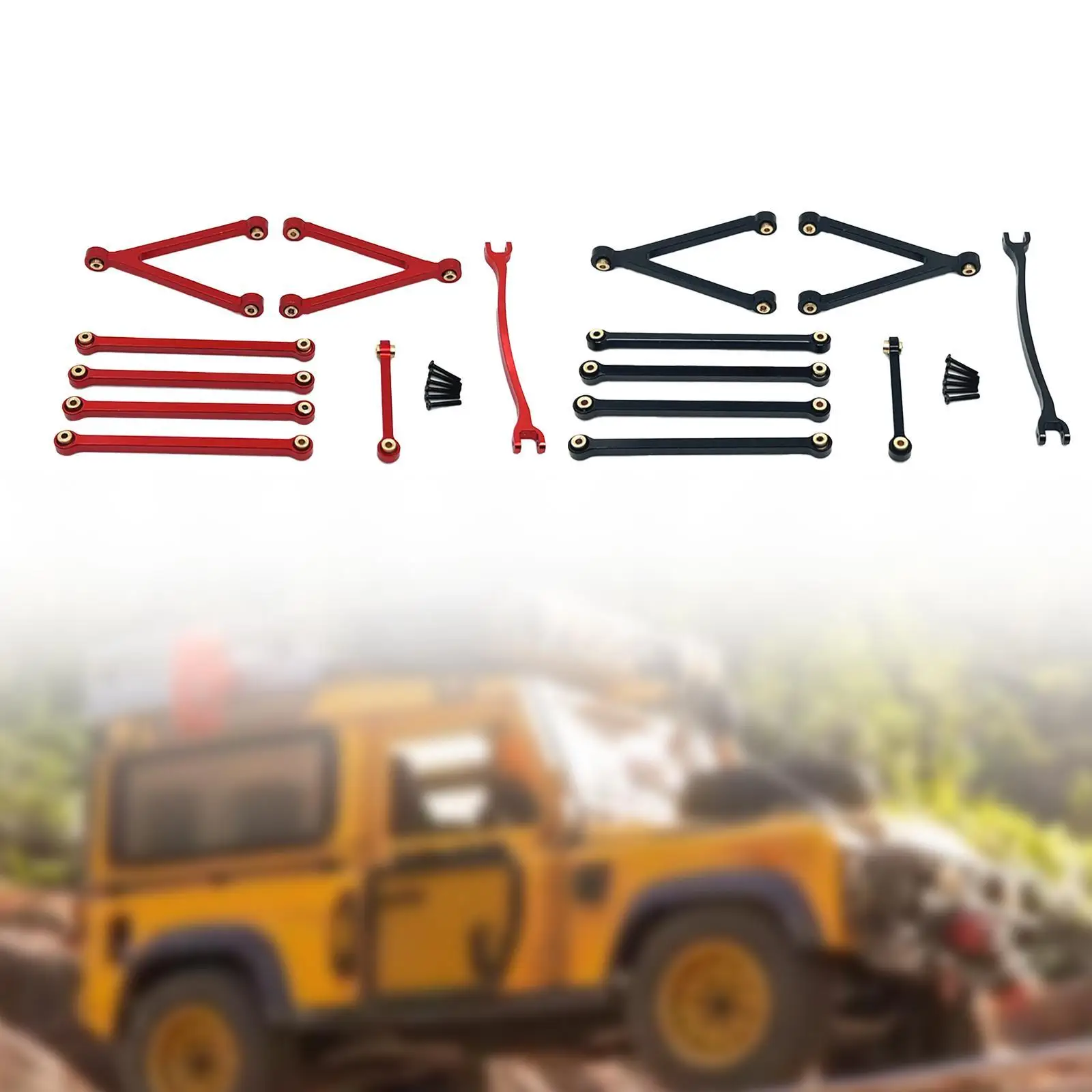 

Тяги шасси для грузовиков FCX24, сменный комплект из алюминиевого сплава, модель масштаба 1/24