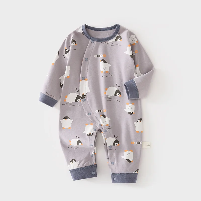 Baby Jumpsuit Baby Newborn Boneless Spring and Autumn Pure Cotton Romper Men's and Women's Baby and Infant Children's Romper