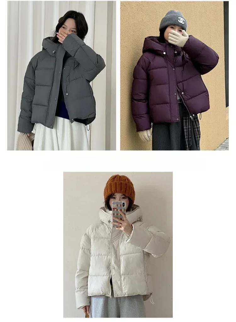 Korean style Soft Warm Cotton Bread Jacket Winter New Loose Versatile Cotton Women's Coat Fashion Casual Down Cotton Parkas 2026