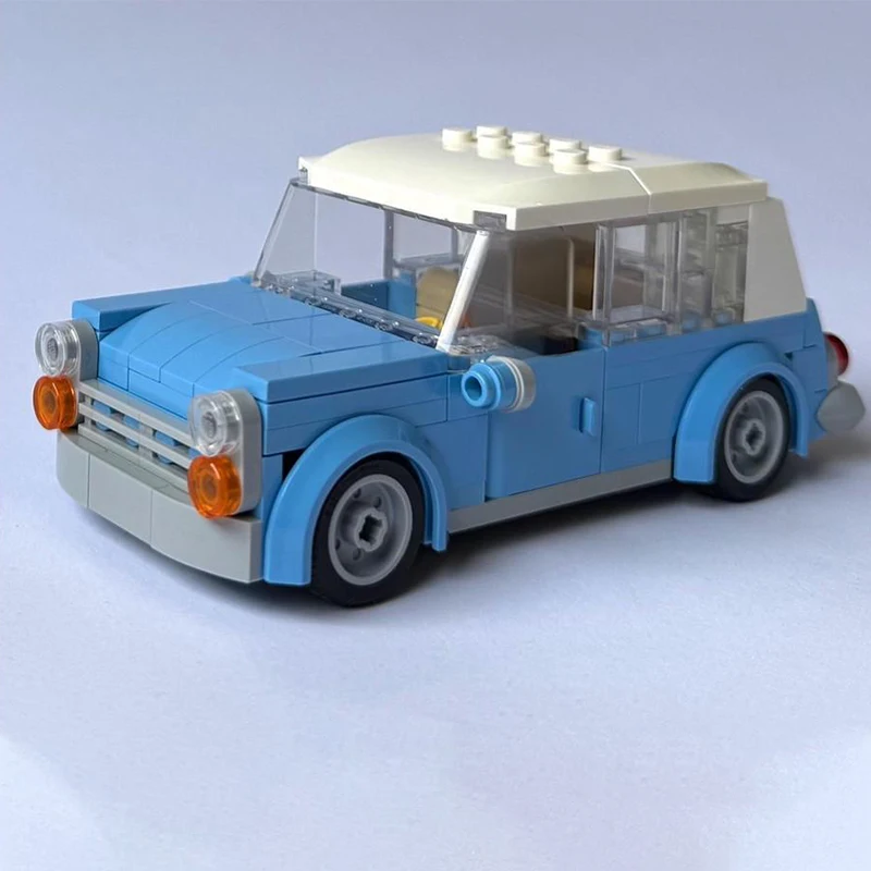 

159 шт. MOC классический дождь хэтчбек семейный автомобиль мини модель автомобиля DIY модель строительные блоки игрушки на день рождения подарок