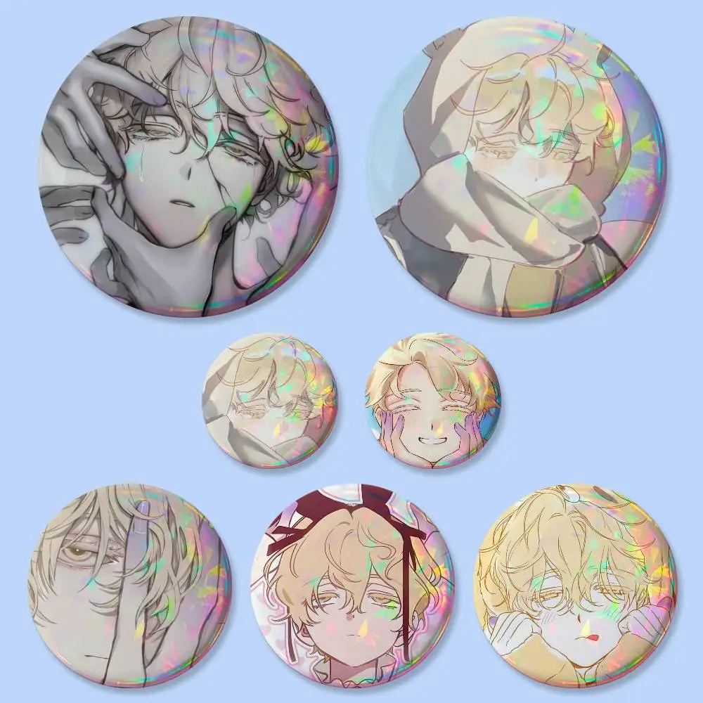 1pc Anime Alien Stage Luka Badges Button Round Creative Pin Brooch Badge Bag Decor Accessories Fans Collect Friends Gifts