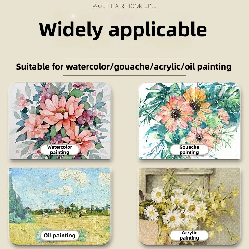 30 قطعة/المجموعة غرامة رسمت باليد رقيقة هوك خط القلم رسم الفن القلم 0 00 000 متعدد الألوان فرشاة الطلاء لوازم الفن النايلون اللوحة القلم #6