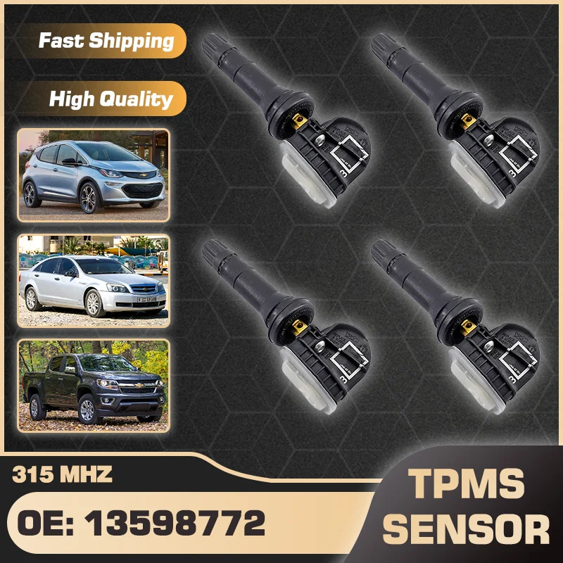 315 MHz TPMS Tire Pressure Sensor For Chevrolet Bolt EV Chevrolet Caprice Chevy Colorado 2017-2019 13598771 13598772 22853741