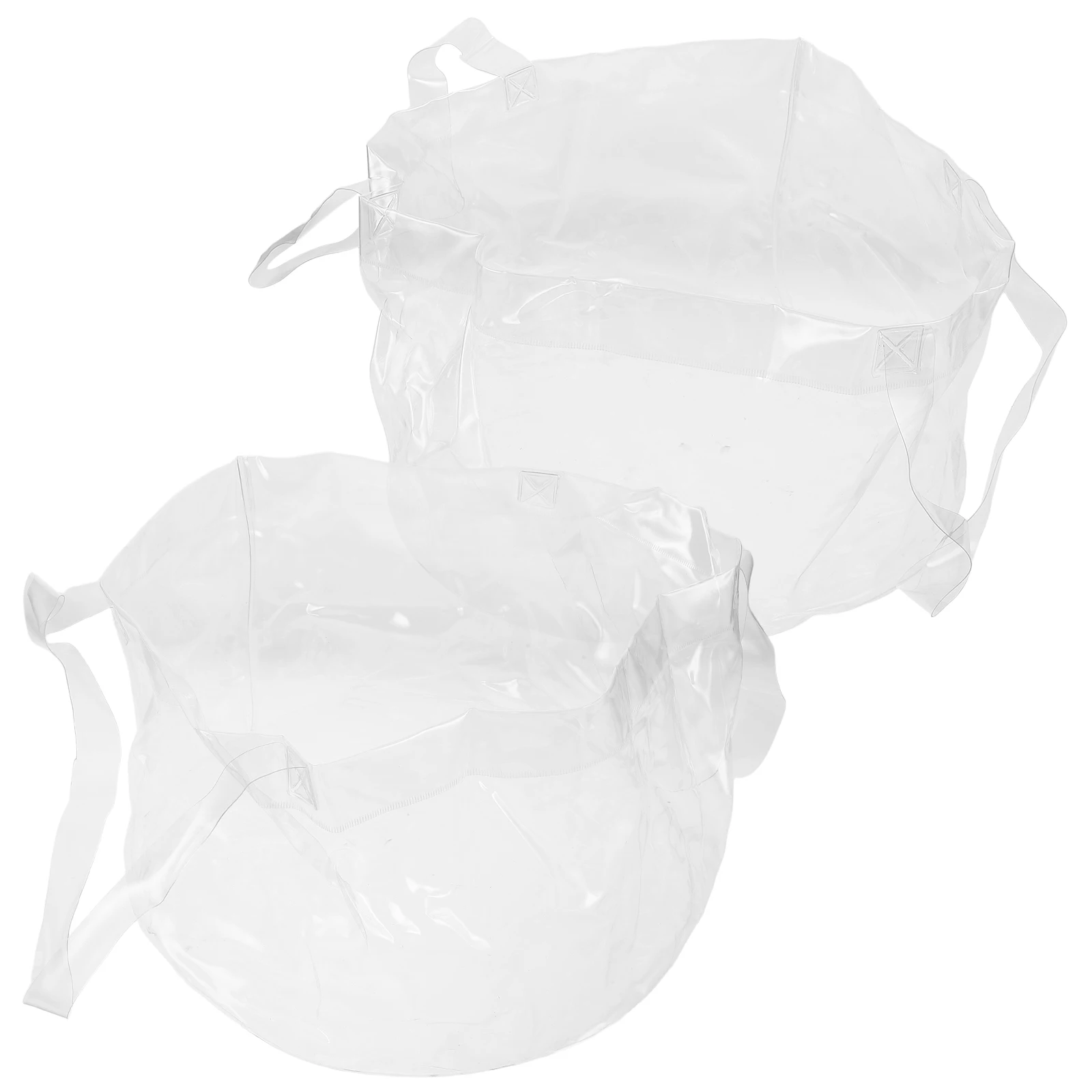 

Travel Laundry Bag Collapsible Plastic Bucket Clear Water Basins Foldable Camping Big Hamper