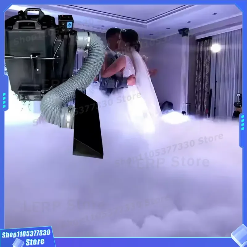 3500W Low Lying Smoke Machine Dry Ice Fog Effect for Wedding Party Christmas Birthday Event Bride Groom First Dance Floor