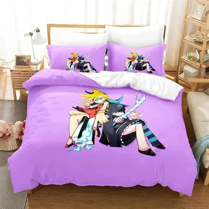 

3D Printed Anime Panty Stocking Garterbelt Bedding Set Anime Double Twin Full Queen King Adult Kids Bedclothes Quilt Cover