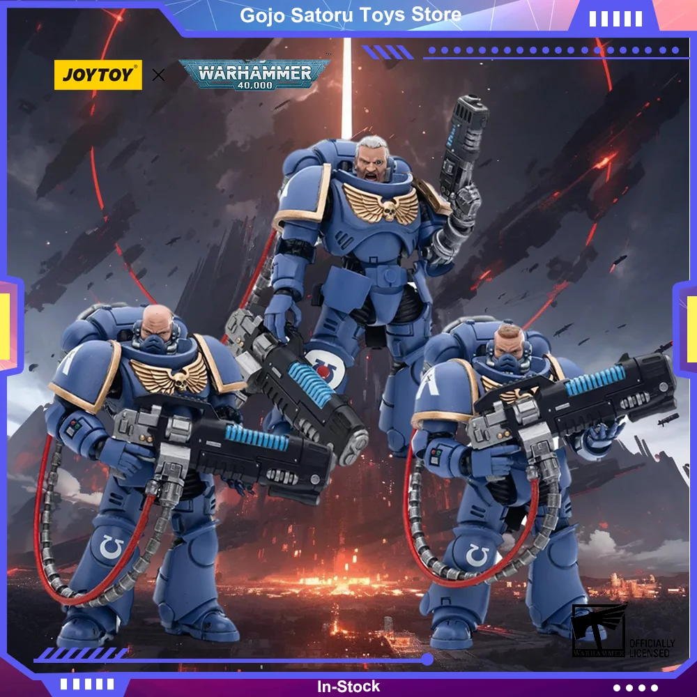 [Disponibile] JOYTOY Warhammer 40K Ultramarines Hellblasters Action Figure Sergeant Ulaxes Brother Joint Mobile Figurine Giocattoli Regalo